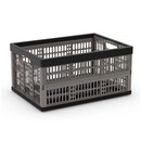 Strata folding crate grey