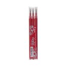 Pilot Frixion refill for roller red - pack of 3