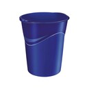 Lyreco waste bin plastic 14 litres blue