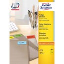 SELF-ADHESIVE LABELS ZWECKFORM 3451, 70X37MM YELLOW, 2 400/PACK