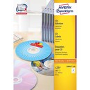 CD-LABELS AVERY ZWECKFORM L6043-100, Ø 117 MM, WHITE, 200/PACK