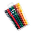 FIBER TIP PEN PENTEL SIGN PEN, 7 PENS/SET