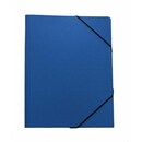 EROLA A4 TRANSFER FILE WITH FLAPS, LAMINATED FIBER BLUE (33299)