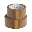 Lyreco Premium hotmelt packaging tape 50 mm x 66 m brown - pack of 6