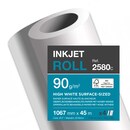 Clairefontaine InkJet Plotter Paper 1067mmx45m 90 g/m2, Pack of 4 Rolls (2580C)