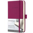 Sigel Conceptum Notebook A6 Lined, 194 Pages with Page Numbers, pink