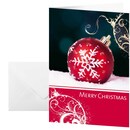 Chrismas card Sigel, double card and glazed board with couvert, pack of 10 p.