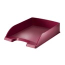 Leitz Style 5254 letter tray burgundy red