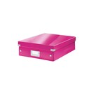 Leitz WOW 6058 Click & Store box for A4 pink