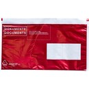 Document Pocket, C5/6, window on right, red, printed, Pack of 250