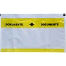 Document Pocket, C5/6, yellow/transparent, printed, Pack of 250