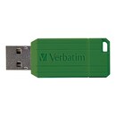 Verbatim Pinstripe USB stick 10-4MB/sec - 64GB green