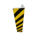 Viso corner protection profiel height 75 cm x width 30cm - black/yellow