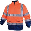 Delta Plus Hi-Viz veiligheidsjas oranje/marineblauw - maat XL