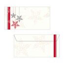 Christmas envelope Sigel, red engraving and silver printing, 50 pieces per box