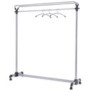 Alba mobile coat rack 170x150x50cm grey