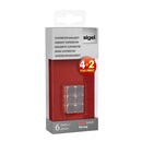 Sigel GL190 SuperDym magnets silver - pack of 4