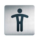 Durable 4954 picto/door sign WC men 15x15cm