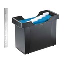 Leitz Plus suspension files box for A4 suspension files black