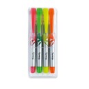 Lyreco penstyle highlighter liquid ink assorted colours - box of 4