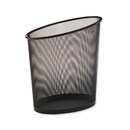 Alba Mesh waste bin metal elliptic 20 litres black