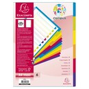 Dividers in PP A4+ 6 tabs assorted colours