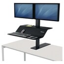 Monitorplattform Fellowes 8082001 Lotus, Sitz-/Stehplattform für 2 Monitore, we