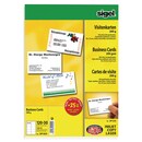 Visitenkarten Sigel DP839, 85 x 55mm, 200g, blanko, satiniert, 150 Stück