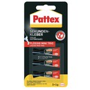 Sekundenkleber Pattex PSMT2, Mini Trio, 3 x 1g