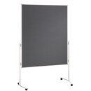 Moderationswand Franken ECO-UMTF12R, Maße: 150 x 120cm, Filz, mit Rollen, grau