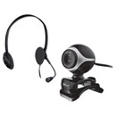 PC-Webcam und Headset Trust Exis 17028, schwarz