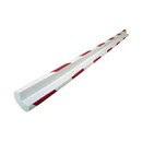 Kantenschutz Viso PU4025RB, 750mm, Öffnung: 25mm, rund, rot/weiß