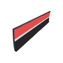 Wandschutz Viso PU352RBG, Maße: 5000 x 300 x 20mm, rot/weiß/schwarz