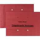 Versandtasche Freistempler, B4, gummiert, 90g, dunkelrot, 250 Stück