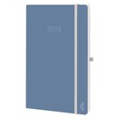 Buchkalender 2018 Chronoplan 50778, Mini, 1 Woche / 1 Seite, denim