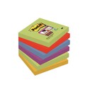 Haftnotizen Post-it Super Sticky 6546SM, 76 x 76 mm, 6 x 90 Blatt, hellblau