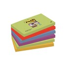 Haftnotizen Post-it Super Sticky 6556SM, 127 x 76 mm, 6 x 90 Blatt, hellblau