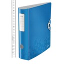 Ordner Leitz 1106 WOW, PP-kaschiert, A4, Rückenbreite: 82mm, blau metallic