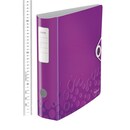 Ordner Leitz 1106 WOW, PP-kaschiert, A4, Rückenbreite: 82mm, violett metallic