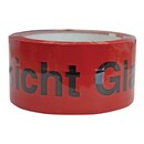 Packband 782182 PP-Signal, Vorsicht Glas, Maße: 50 mm x 50 m, swz/rot, 6 Stück