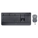 Tastatur-Set Logitech MK520, mit Maus, kabellos, schwarz