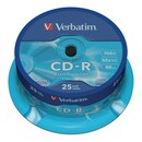 CD-R Verbatim 43432, 700MB, 80Min, 52x, Spindel mit 25 Stück