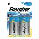 Batterie Energizer 636108, Mono LR20/D, 1,5 Volt, Advanced, 2 Stück