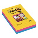 Haftnotizen Post-it Super Sticky 4690-S3R, 101 x 152 mm, 3 Blöcke à 90 Blatt