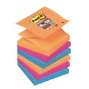 Josis Post-it Super Sticky Z-Notes R3306SE, 76x76 mm, 6 x 90 Blatt, farbig