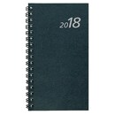 Taschenkalender 2018 Zettler 576, 1 Woche / 2 Seiten, 9 x 15cm, schwarz