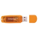 INTENSO USB STICK 2.0 RAINBOW64GB ORANGE