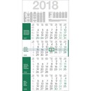 Viermonatskalender 2018 Bühner M4R1, 4 Monate / 1 Seite, 30x59cm, grün