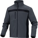 Softshelljacke Deltaplus LULEA2, Größe: L, grau/schwarz