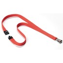 Textilband Durable 8127-136, mit Sicherheitsverschluss, 44cm, rot, 10 Stück